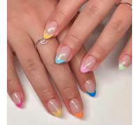 Suggerimenti Per Chiodi Mandorle Corte GUE FINE STIVE ON SUGGERIMENTO ARTICIFICIALE FALSO PER GIRLI DOMENA DESIGN FINUCO