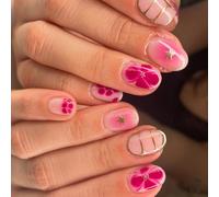 Suggerimenti Per Chiodi Mandorle GUE FINE STANTE SULLA PRESSO FALSO ARTICIFICA PER RAGAZZI E RAGAZZE SETTA FINUCI