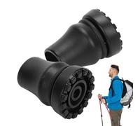 Suggerimenti per il bastone da passeggio, Punta per il bastone - Punte in per canna da 2 pezzi,Punte per da passeggio per carichi pesanti, sostituzione robusta e antiscivolo per da pas