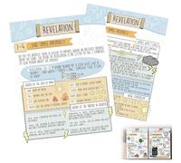 Suggerimenti per lo studio della Bibbia con scarabocchi e scritture, 75 inserti premium per lo studio della Bibbia con riassunti, note e sequenze temporali per comprendere e riflettere (1pcs)