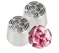 Suggerimenti Per Tubazioni Russe Extra Grandi, Punte Di Decorazione Della Torta, Glassa Per Glassa, Crafting Della Torta Versatile, Facile Applicazione, 5,55x4,45x4,4 Cm Per In Casa, Cucina