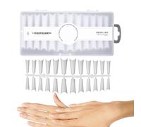 Suggerimenti per unghie finte, suggerimenti per l'estensione delle unghie - Top per unghie finte ultra sottili da 240 pezzi,Set di estensioni per unghie Traceless Easy, punte per unghie francesi di 12