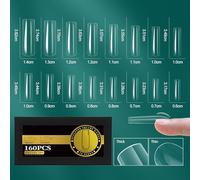 Suggerimenti Per Unghie Francesi Trasparenti Falso Design Gel Flessibile Pressa Sulla Manicure Per La Qualità Del Salone Risultati Senza Soluzione Continuità False Natural Fit