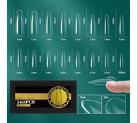 Suggerimenti Per Unghie Francesi Trasparenti Falso Design Gel Flessibile Pressa Sulla Manicure Per La Qualità Del Salone Risultati Senza Soluzione Continuità False Natural Fit