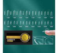 Suggerimenti Per Unghie Francesi Trasparenti Falso Design Gel Flessibile Pressa Sulla Manicure Per La Qualità Del Salone Risultati Senza Soluzione Continuità False Natural Fit