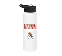 Suggerimento per la sicurezza del cantiere Non mettere le dita retrò Stainless Steel Insulated Water Bottle