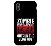 Suggerimento per la sopravvivenza agli zombi 237 Outrun the Slow Guy Zombie Custodia per iPhone X/XS