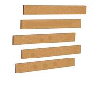 Sughero Pannelli Muro Strisce di sughero for bacheche autoadesive, for pareti, scrivanie, case, aule, uffici, appunti ideali, foto, programmi, decorazioni da parete(5Pcs 30x5x0.6cm)