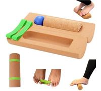 Sughero Piedi Balance Board, Attrezzo per la Stabilità della Caviglia Rinforzo per Piedi in Sughero Allenamento per Stabilità dell'equilibrio e Funzionalità del Piede