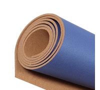 Sughero Rotolo Non Autoadesivo Sughero Naturale Rotolo Sughero Ad Alta Densità Piastrelle Sughero per Pavimenti Isolante Termico Acustico 8mm Spessore Blu(0.7x1m(2.3x3.3ft))