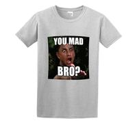 SUGI-YOUNG Men's T-Shirt You Mad Bro Black XXL