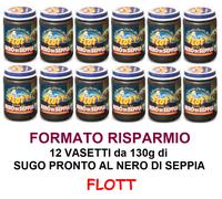 SUGO AL NERO DI SEPPIA FLOTT CONDIMENTO PRONTO PER PASTA SICILIANO BOX 12x 130g