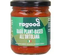 Sugo Pronto a Base Vegetale Ragù Ortolana Plant-Based con Verdure Miste, Alternativa alla Carne, 3x185g, Fonte di Fibre, Senza Lattosio, Ideale per Pasta e Piatti Veg (Ragood)