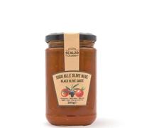 Sugo pronto alle olive nere in olio di oliva Calabrese 280 gr | Ideale per pasta e bruschette - Prodotto artigianale Calabrese 100% al naturale