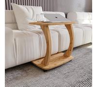 sugodesign Tavolino Divano con rotelle, Piccolo tavolo da salotto, Tavolino da caffè in stil elegante, Piccolo tavolo per soggiorno, Superficie ideale per laptop, tazze, (Aspetto lengo)