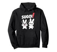 Sugoi! Divertente Chibi Anime Bunny Kawaii Manga Commedia Felpa con Cappuccio