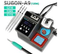 SUGON-A9 Stazione di saldatura Compatibile con punta per saldatore originale 210/245/115 Maniglia Stazione di rilavorazione per saldatura elettronica senza piombo