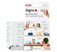 Sugru Colla modellabile di tesa, adesivo forte per tutti gli usi, confezione da 3 (3 x 3.5 g) in bianco