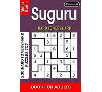 Suguru puzzle book for Adults: 200 Hard to Very Hard Puzzles 7x7 (Volume6)