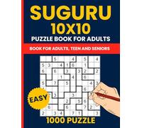 Suguru Puzzle Books for Adults - 1000 Easy 10x10 Number Block Puzzles (Tectonic / Cell Blocks): Relaxing and Fun 10x10 Grid Logic Puzzles for Adults & Seniors