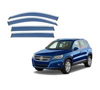 SUHNGE 1 Set di Deflettori d'Aria Antiturbo per V.W Tiguan MK1/5N 2007-2015, Deflettori Auto per Finestrini Laterali Anteriori e Posteriori, Antivento Antipioggia, Fume' Oscurati, Aerodinamico