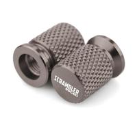 SUHNGE per Ducati Scrambler 400 800 1100 Tappi per Valvole Pneumatici Moto Personalizzati, 2 Pezzi Cappucci delle Valvole Alluminio, Tappi Valvole Ruote, Resistenti alla Corrosione,Titanium