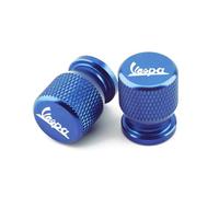 SUHNGE per Vespa GTS GTV LX 60 125 250 300 PX 200 Tappi per Valvole Pneumatici Moto Personalizzati, 2 Pezzi Cappucci delle Valvole Alluminio, Tappi Valvole Ruote, Resistenti alla Corrosione,Blue