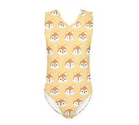 Suhoaziia Costume da bagno intero per ragazze Quick Dry Beach Costumi da bagno per 3-14 anni, Volpe, 9-10 Anni