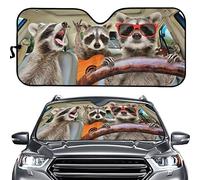 Suhoaziia Divertente parasole per parabrezza auto, pieghevole, per auto, decorazione di interni auto, universale, adatto alla maggior parte dei veicoli