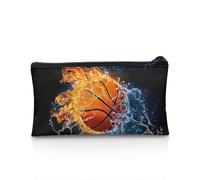 Suhoaziia Grande astuccio per ragazzi e ragazze, per la scuola, per la scuola, portapenne per scrivania, Water Fire Basket, Astuccio per matite