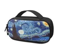 Suhoaziia Van Gogh - Borsa termica da viaggio per insulina, con motivo notte stellata, per diabetici, penne per insulina e monitor glicemia