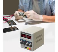 SuhoFutus Alimentatore da laboratorio stabilizzato di tensione, 0-15 V, 2 A, alimentatore da laboratorio con indicatore LED, protezione da sovracorrente, per riparazione elettronica, fai da te