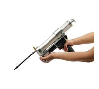 SuhoFutus Pressa per ingrassatore, adattatore per trapano per pressa grasso, 10000 PSI ad alta pressione, con giunto per pistola grassa, tubo flessibile, ugello e tubo