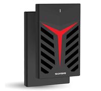 SUHSAI Disco rigido esterno 1 TB, con illuminazione RGB, USB 3.0, portatile, formato 2,5", per backup e archiviazione, compatibile con giochi, laptop, PC e Mac - Nero