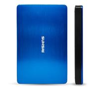 SUHSAI Disco rigido esterno 500 GB, USB 3.0, leggero, per backup e archiviazione, disco rigido portatile, HDD di archiviazione estesa per laptop da gioco, PC, Mac, desktop, blu