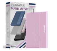 SUHSAI Disco Rigido Esterno da 1 TB HDD Backup Dati - Espansione di Memoria da 2,5" USB 3.0 Disco Rigido Portatile Compatibile con Mac, Desktop, PC, PS4, PS5 (Rosa)