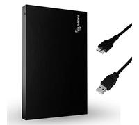 SUHSAI Disco Rigido Esterno Portatile da 1 TB, Dimensioni Tascabili 2,5 Pollici USB 3.0 Archiviazione di Backup Disco Rigido Compatto Compatibile con MAC PC Laptop PS4 PS5 (Nero)