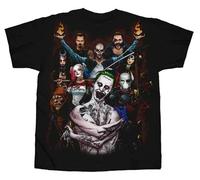 Suicide Squad Colore Gruppo Deadshot Joker Arlecchino Fumetti Film T Shirt S-3XL