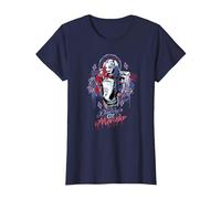 Suicide Squad Harley Quinn Bad Girl Maglietta, Donna, Navy, L