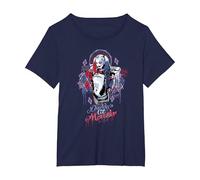 Suicide Squad Harley Quinn Bad Girl Maglietta, Donna Plus-Size, Navy, 1X