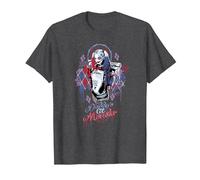 Suicide Squad Harley Quinn Bad Girl Maglietta, Uomo, Grigio Scuro, 3XL