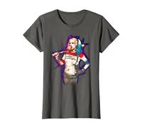 Suicide Squad Harley Quinn Bubble Maglietta, Donna, Asfalto, 3XL