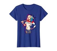 Suicide Squad Harley Quinn Bubble Maglietta, Donna, Blu Reale, S