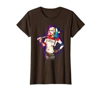 Suicide Squad Harley Quinn Bubble Maglietta, Donna, Marrone, XL