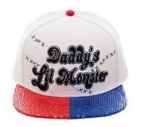 Suicide Squad Harley Quinn Daddy's Lil Monster Strass a Becco Snapback Cappello