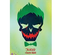 Suicide Squad Joker Skull 60 x 80 cm Stampa su Tela, Multicolore
