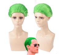 Suicide Squad The Joker Green Modeling Wig Costume Cosplay Capelli Corti Parrucche Per Feste Di Halloween + Berretto Per Parrucca