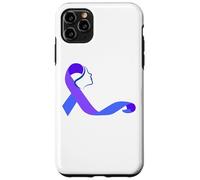 Suicide Survivor Ribbon Donne Prevenzione Viola Blu Nastri Custodia per iPhone 11 Pro Max