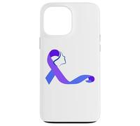 Suicide Survivor Ribbon Donne Prevenzione Viola Blu Nastri Custodia per iPhone 13 Pro Max