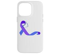 Suicide Survivor Ribbon Donne Prevenzione Viola Blu Nastri Custodia per iPhone 14 Pro Max